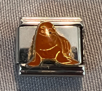 Sea Lion Italian Charm Link - Fits Nominations
