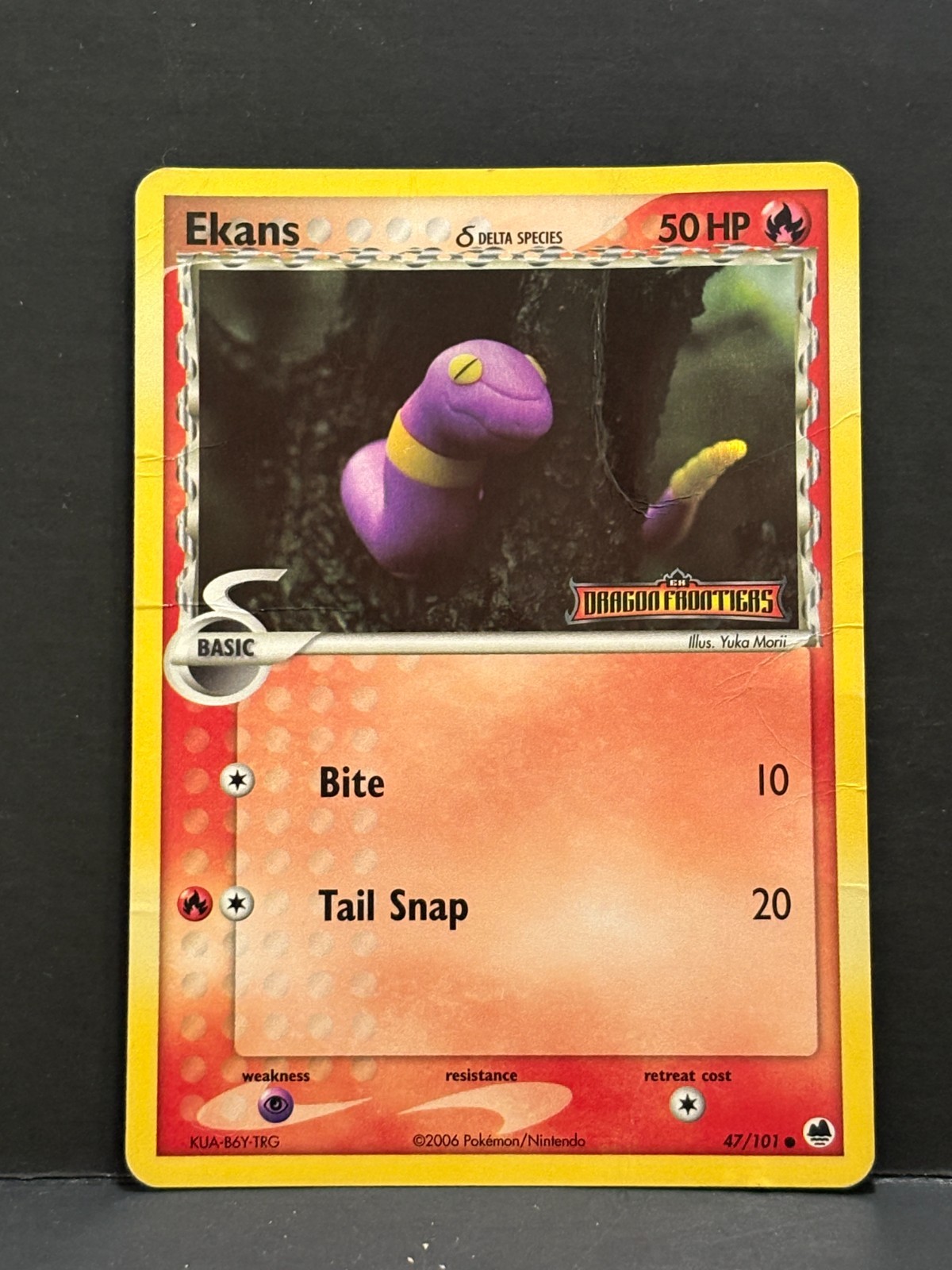 Ekans (Delta Species) 47/101 Dragon Frontiers Reverse Holo