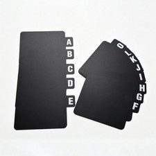Alphabet Record Dividers 26PCS A to Z Tab Set Thick Plastic for Records Books