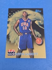 2000 Topps Team USA Gold #71 Kevin Garnett USA BASKETBALL Card M5
