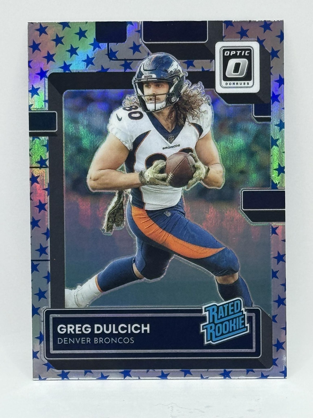 2022 Donruss Optic #288 Greg Dulcich Stars Denver Broncos
