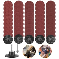 53PCS 3" Sanding Disc Roll Lock Quick Change Disc for Die Grinder Rotary Tool