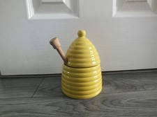Country Kitchen Style Honey Pot, Lid and Spoon Never Used