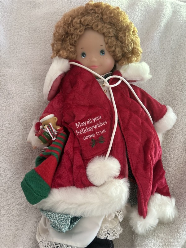 Vintage Rare Christmas Holly Hobbie Doll