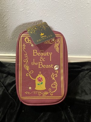Bioworld Disney Beauty and the Beast Book Figural Cosmetic Bag NWT