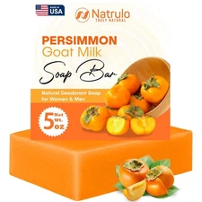 Persimmon Soap Bar for Body Odor Control – Purifying Deodorizing Body Wash wit