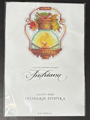 Andriana -  Lights Bird  8.5 X 10.5 CM Cross Stitch Kit L-19