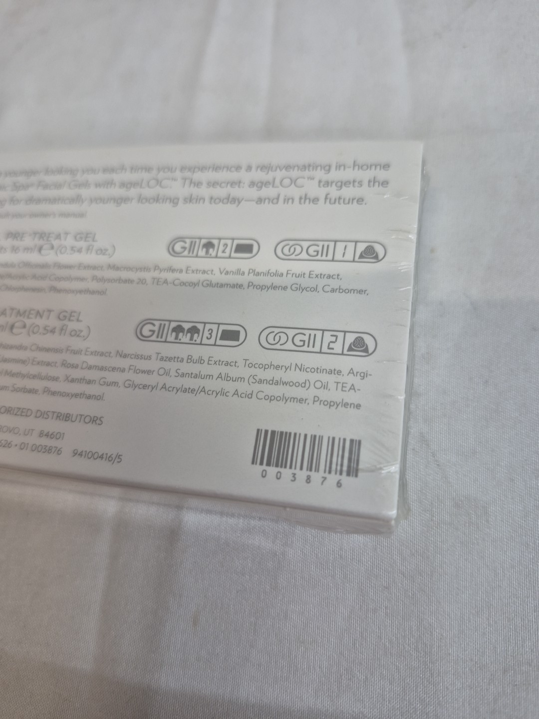 NUSKIN nu skin ageloc GALVANIC SPA FACIAL GELS 1 box Pre-Treat + Treatment