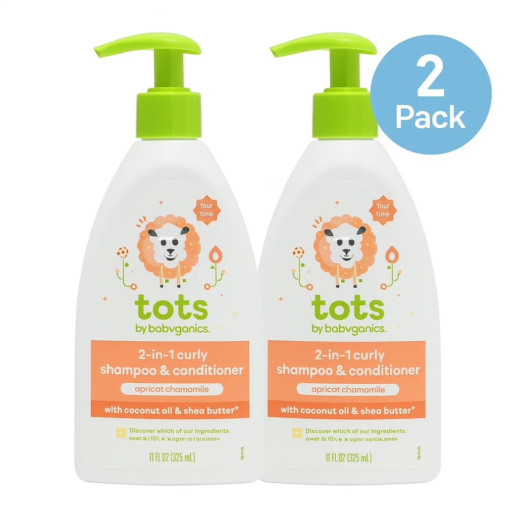 Tots by Babyganics 2-in-1 Curly Shampoo & Conditioner 11oz 2 Pack – New
Opens in a new window or tab