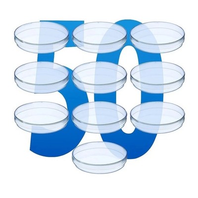 LabXcel Petri Dishes 90x15mm (No Vents)   PS Clear, for Lab & School Use 50x