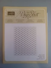 Stampin Up Retired Snow Burst textured impressions embossing folder