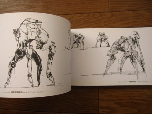 Inkworks Ghost in the Shell Tachikoma Art Book HC Darren Quach Rare Out of - Picture 6 of 11
