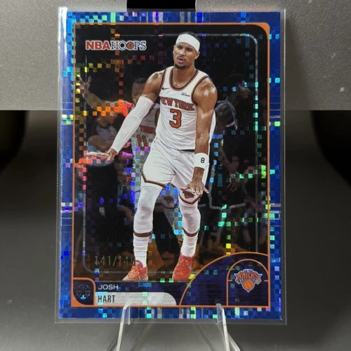 2025-26 Topps NBA Hoops Josh Hart Light Burst Blue #/149 New York Knicks