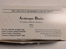 Creative Memories Rotary Cutting System Antique  Arabesque Blade Set Of 2 Boxed