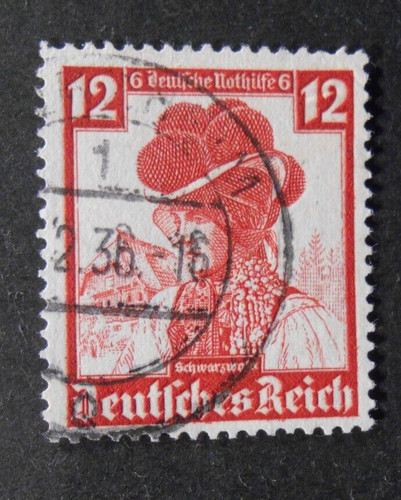 GERMANY,GERMANY 1935 REICH Winter Rescue. Regional Costumes 12+ 6 pf Used