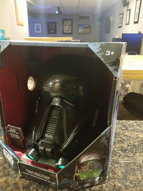 Stormtrooper Helmet Talking Voice Over Mask Original Star Wars Imperial Trooper for sale online