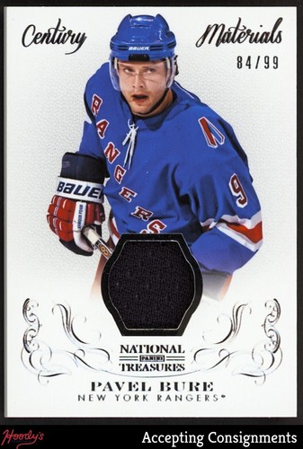 2013-14 National Treasures Century Materials Pavel Bure 84/99 JERSEY RANGERS
