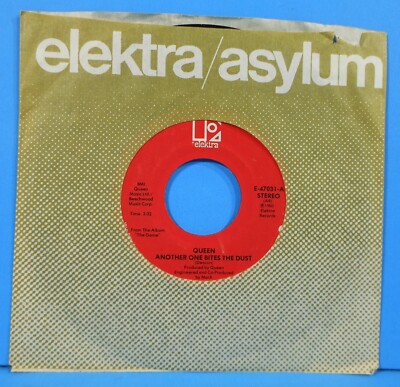 QUEEN ANOTHER ONE BITES THE DUST 7'' 45 RPM 1980 GREAT CONDITION! VG++/VG+!!B