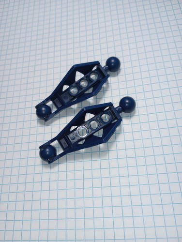 2 Lego 45749 Dark Blue Bionicle Lower Leg Section Rahkshi type Genuine Retired