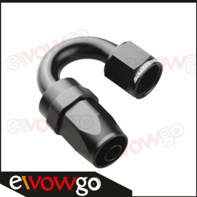 US SHIP 180 Degree -4AN 6AN 8AN 10AN 12AN 16AN Aluminum Hose End Fitting Adapter