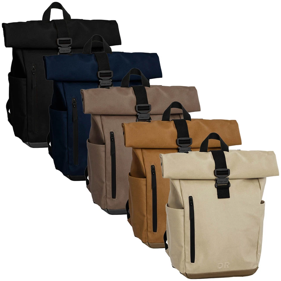 Daniel Ray Rolltop-Rucksack Griffith mit gepolstertem Rücken und Laptopfach