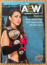 Hikaru Shida AEW Magazine Upper Deck 2021 Trading Card #88 Wrestling Champion