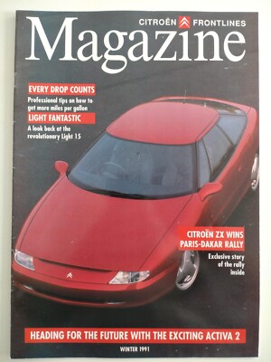 Citroen Frontlines ZX Paris Dakar AX Light 15 XM BX Activa 2 Magazin 1991