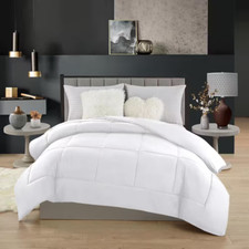 Twin Size All Season Soft White All Season 1-Piece Comforter