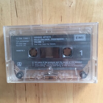 1990 EMI Various Artists HELLO CHILDREN  EVERYWHERE Volume 3 MC Cassette