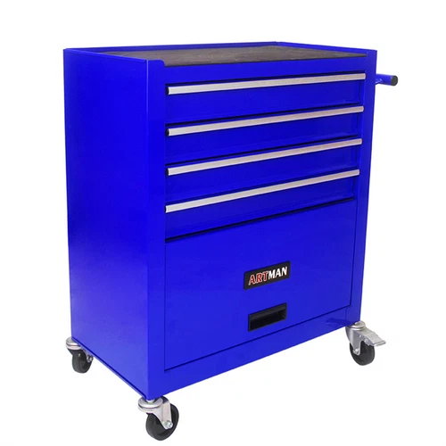 4 Drawers Rolling Tool Box Cart Chest Tool Garage Storage Cabinet with Wheels US - Picture 5 of 36