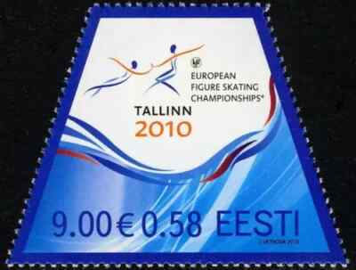 s50147 EESTI ESTLAND POSTFRISCH ** 2010 Camp. europei skating 1v