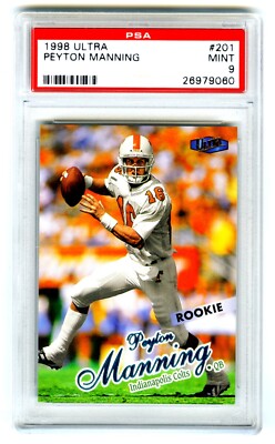 その他 1998 ULTRA PEYTON MANNING ROOKIE PEYTON MANNING~1998 ULTRA PSA-9 MINT HOT GRADED NFL FOOTBALL