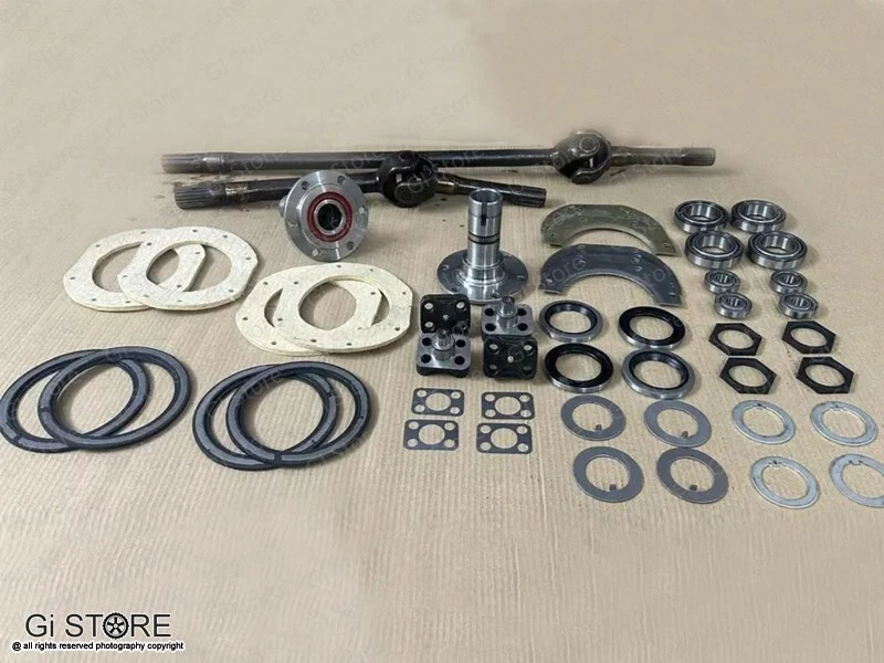 Conjunto/Kit de conjunto de eje delantero apto para Jeep CJ2A, 3B, CJ5/MB/GPW/M38/M38-A1-10 Spline Foto 4 de 4