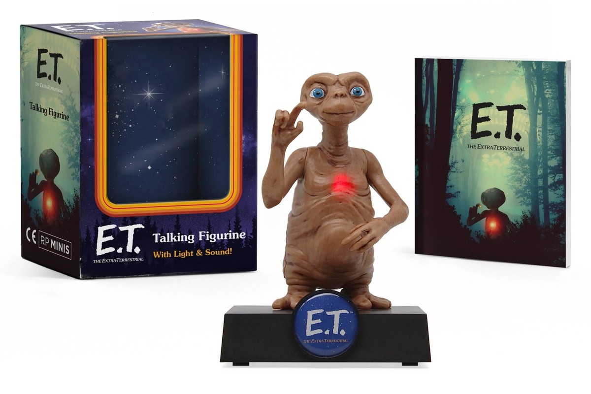 E.T. Talking Figurine with Light & Sound Plus Mini Book of Quotes