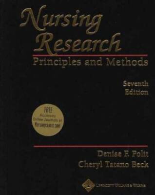 Nursing Research: Principles and Methods (Nursing Research: Principl - VERY GOOD