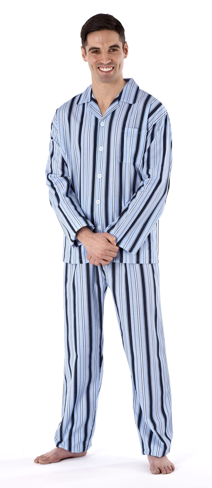 Mens Plain Poly Cotton Pyjama PYJAMAS Traditional gents button Sizes s xxxxl eBay