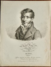 C..DUPIN (1783-1865) PORTRAIT ENGRAVING 19th century, born in VARZY NIEVRE,./
