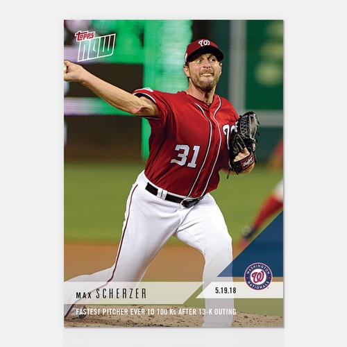 2018 Topps Now 227 Max Scherzer