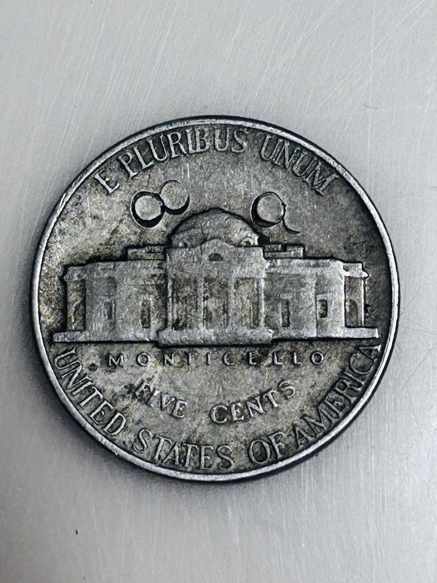 希少　Jeffrey's Criticism RARE* 1948 Jefferson nickel Error- Struck By Empty Die Bracket: 4