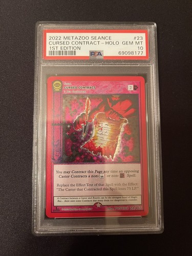 MetaZoo Cursed Contract 23/165 FH Seance 1st Edition PSA GEM MT 10 - Picture 3 of 3