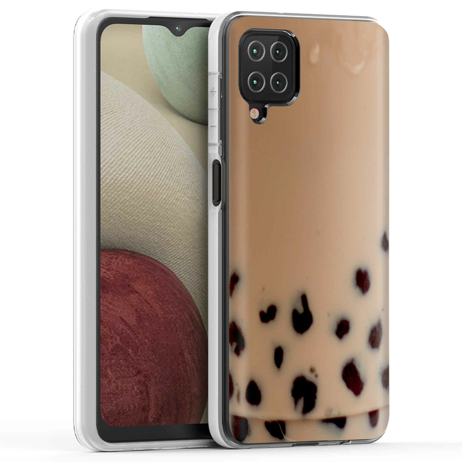 Phone Case Cover for Samsung Galaxy A12,Bubbletea Print, USA