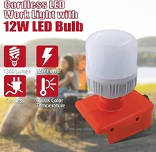 12W 1300LM Handheld LED Flashlight Work Light for Milwaukee Camping Lamp Lantern