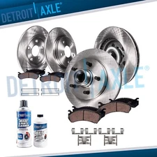 2WD Front Rear Disc Brake Rotors Pads for 2000-2002 Ford F-150 Lincoln Blackwood