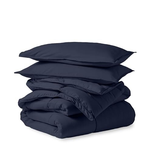 Comforter Set - Size - Ultra-Soft - Goose Oversized Queen 14 - Midnight Blue