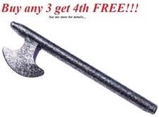 NEW Lego Weapon Speckled Black Silver BATTLE AXE Halberd Knight Castle