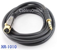 10ft Premium XLR Female to 1/4inch TRS Male Audio Cable