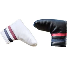 Stripe Number Leather Magnetic Closure Head Cover Fit Blade Putter Golf Club