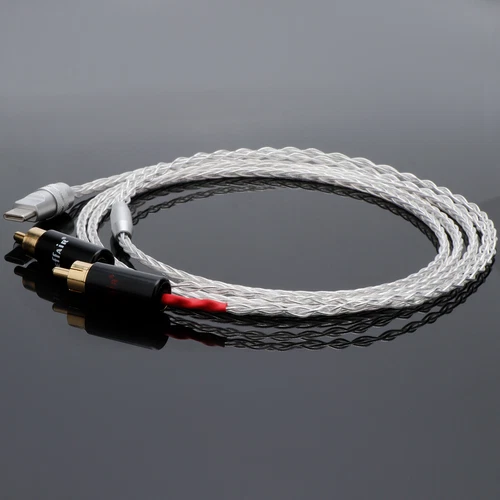 USB C to 2 RCA Audio Cable Audiophile Type C to 2RCA Male Jack Plug Y Adapter - Picture 9 of 19