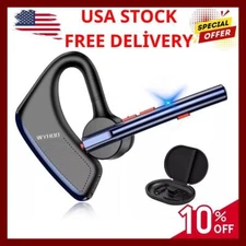 Trucker Wireless Mic Blue Parrot Bluetooth Noise Cancelling Headset Earpiece New