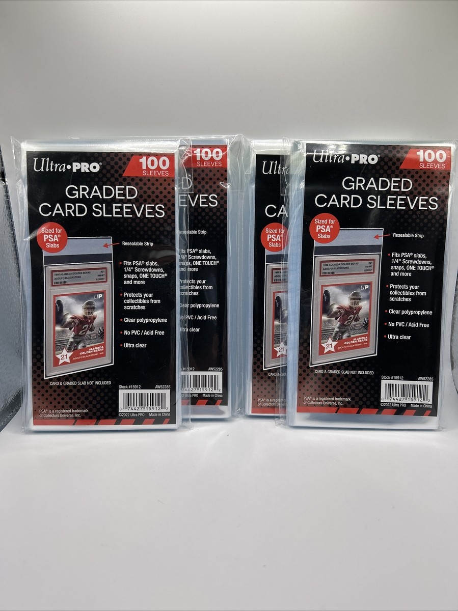 best graded card sleeves Amazon.com: Ultra Pro Card Supplies PSA Graded Standard Card Sleeves [100  Count] : Toys & Games